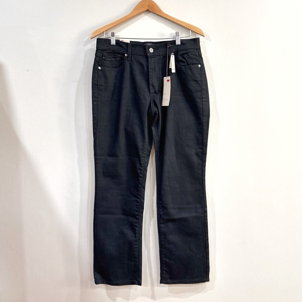 NWT Levi’s 505 Women’s Straight Leg Black Jeans Size 10 Short Mid Rise